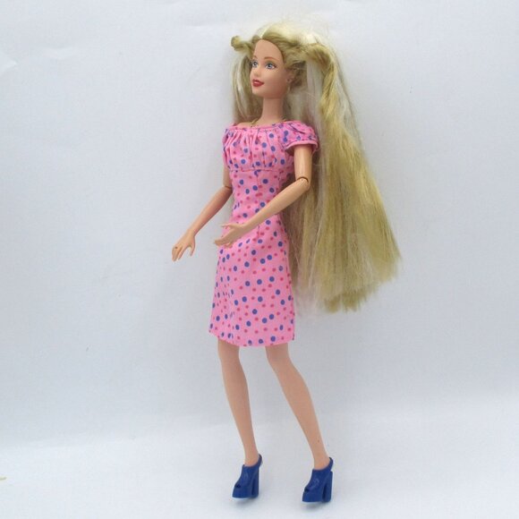 Vtg 1998 Mattel Barbie Generation Girl Toni Doll Pink Polka Dot Dress & Blue Sho - Picture 5 of 6